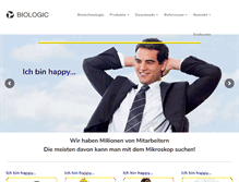 Tablet Screenshot of biologic.de